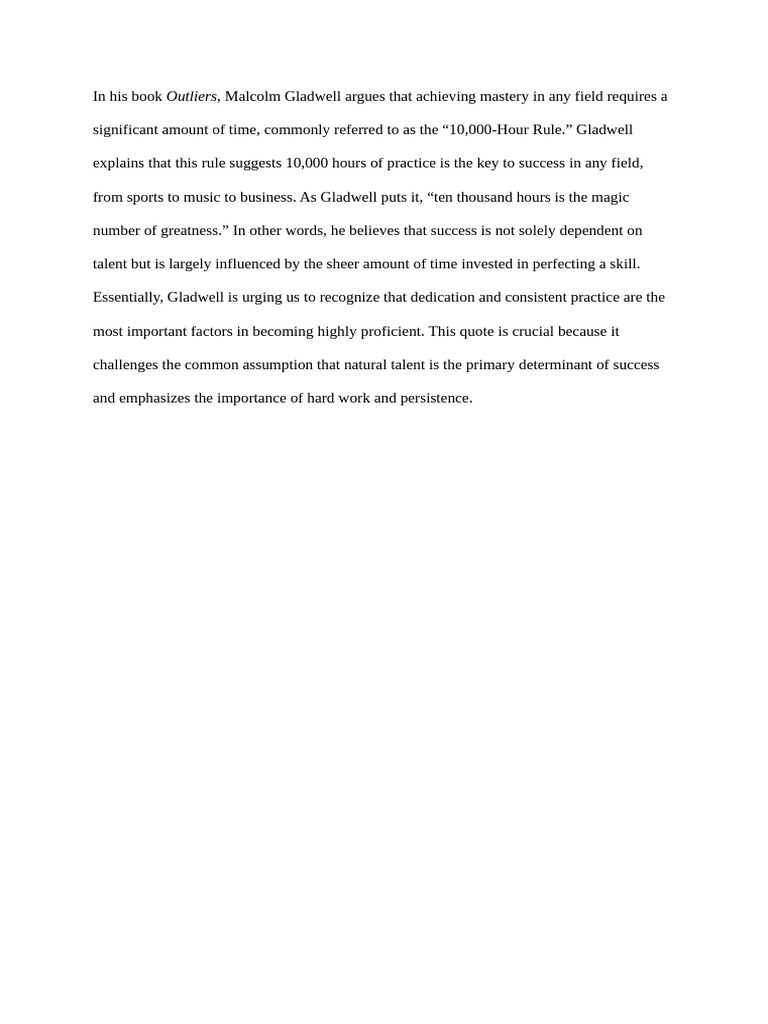 Mastery Through 10 000 Hours Pdf