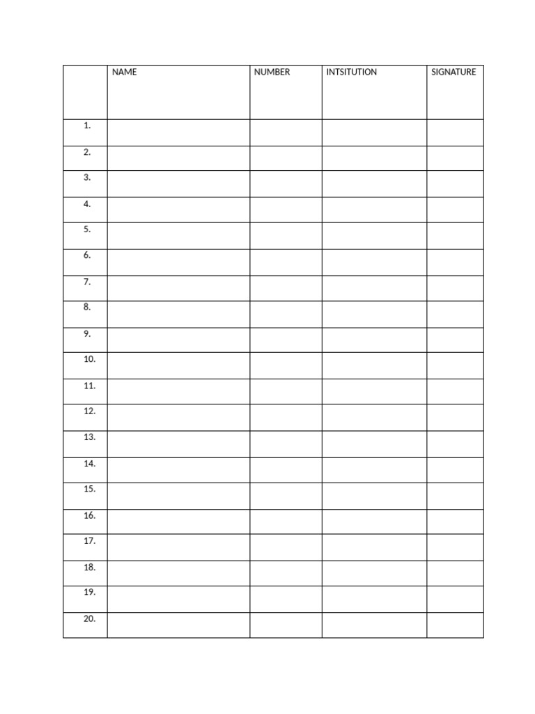 Participant List | PDF