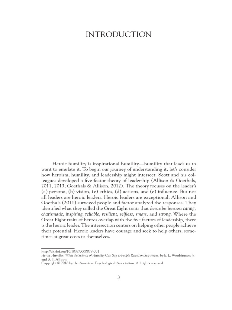 Heroic Humility Intro Sample | PDF | Humility | Frederick Douglass