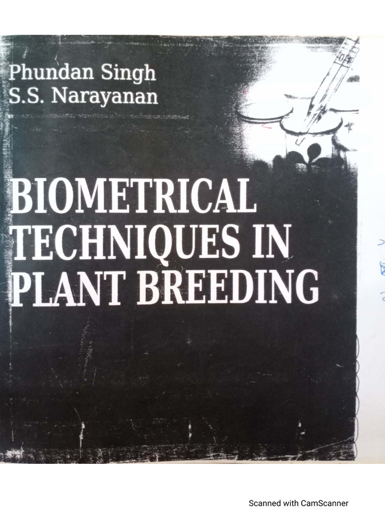 STATISTICAL AND BIOMETRICAL TECHNIQUES IN PLANT BREEDING PDF visual data 7