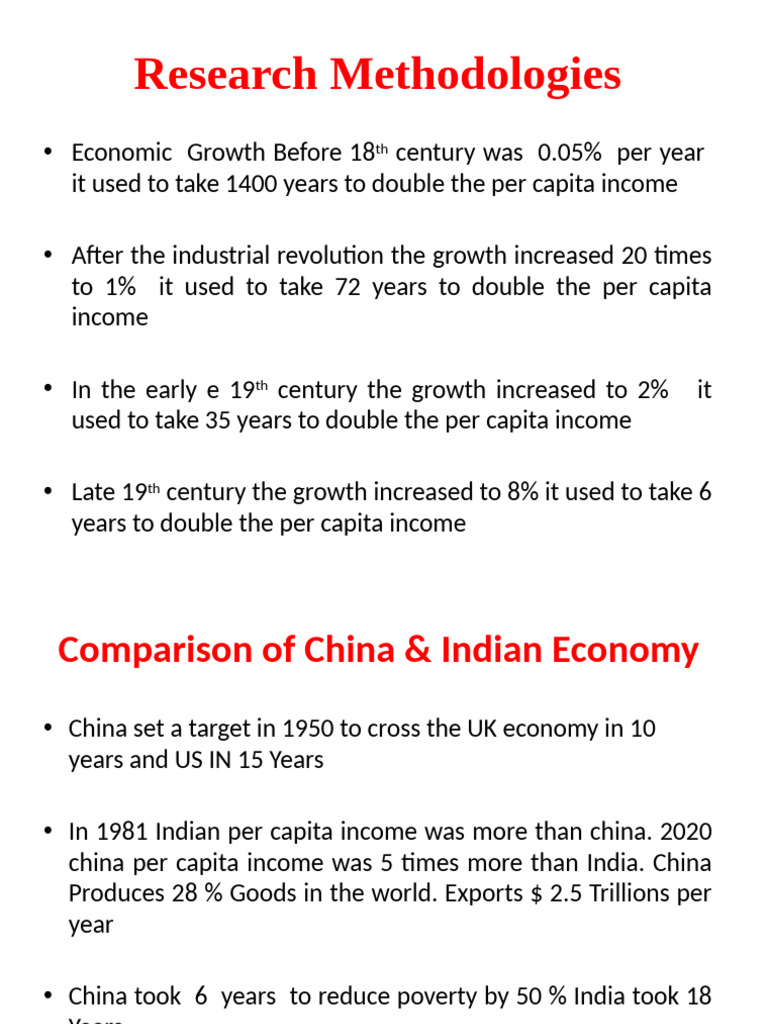 Economic Growth Trends and Research Insights | PDF | Economy Of India ...
