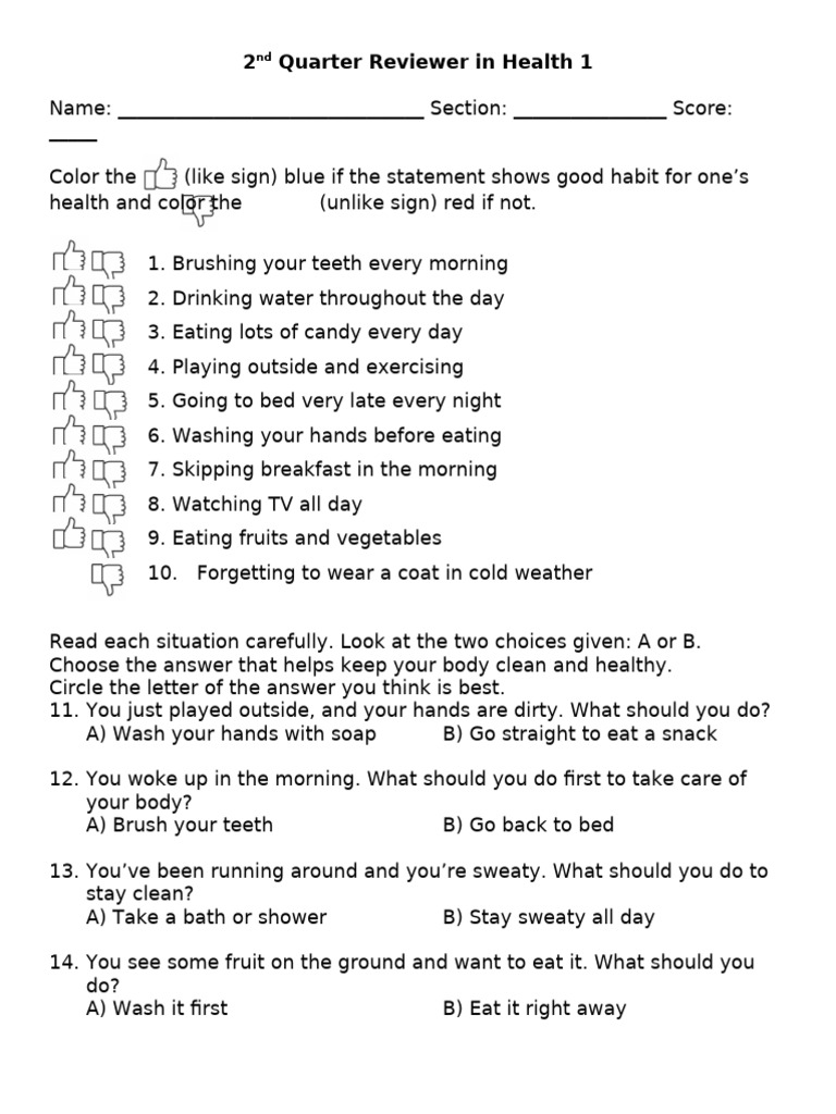 2nd quarter reviewer in health 1 pdf toothbrush