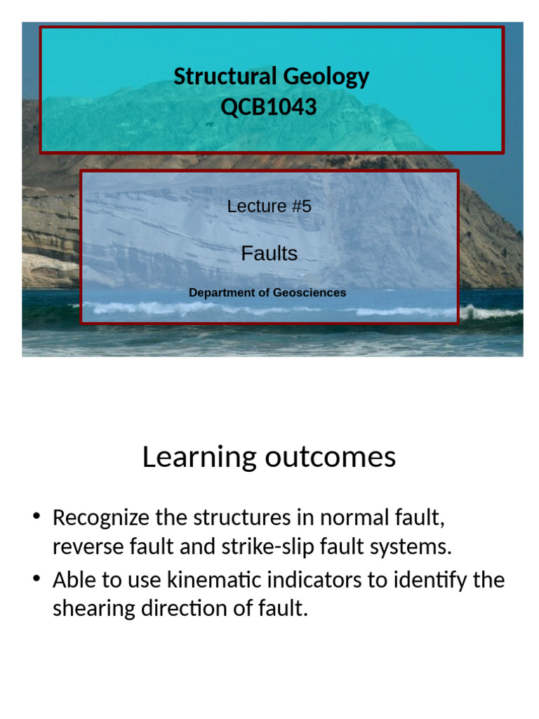 Understanding Faults in Structural Geology | PDF | Fault (Geology ...
