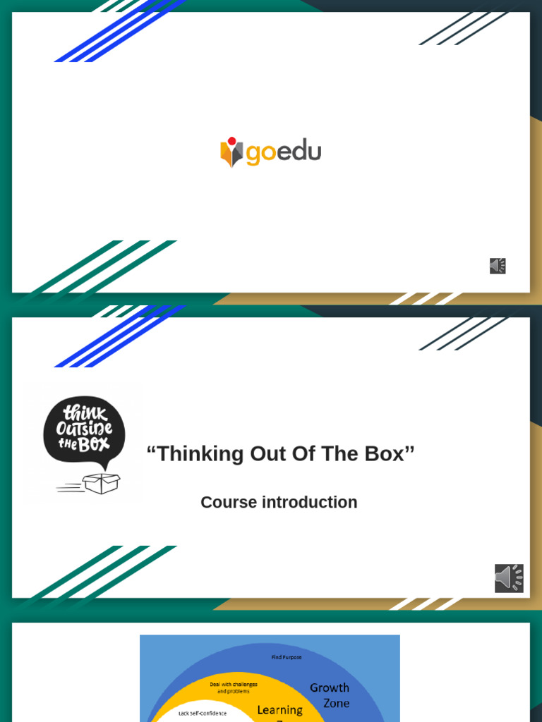 Thinking Out of the Box Course Overview | PDF