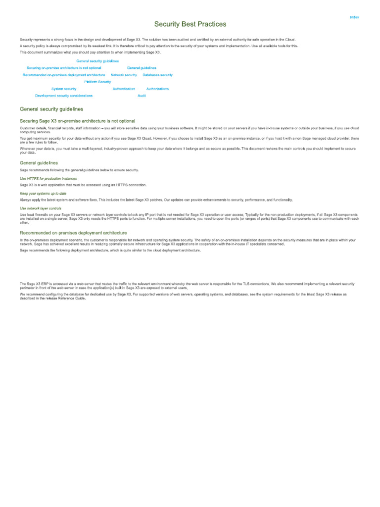 Security Best Practices | PDF