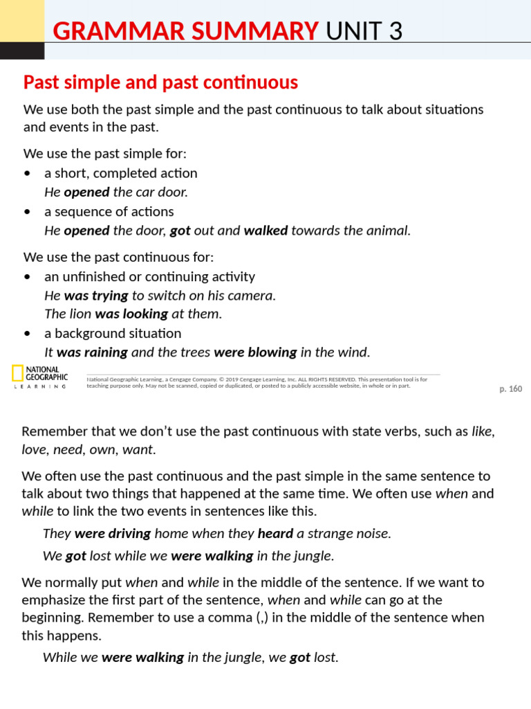 Life 2e BrE Inter SB U03 Grammar Summary | PDF | Linguistics | Grammar