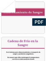 Almacenamiento de Sangre