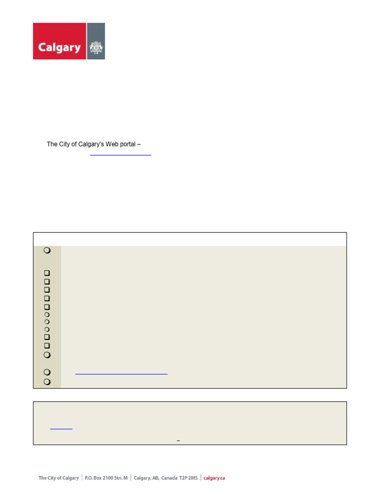 Calgary Miscellaneous Plans Submission Guide | PDF | Computing