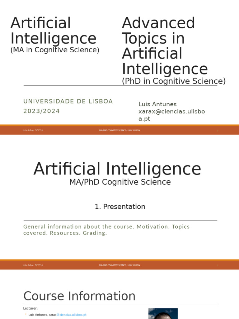 AI in Cognitive Science: MA/PhD Program | PDF | Artificial Intelligence ...