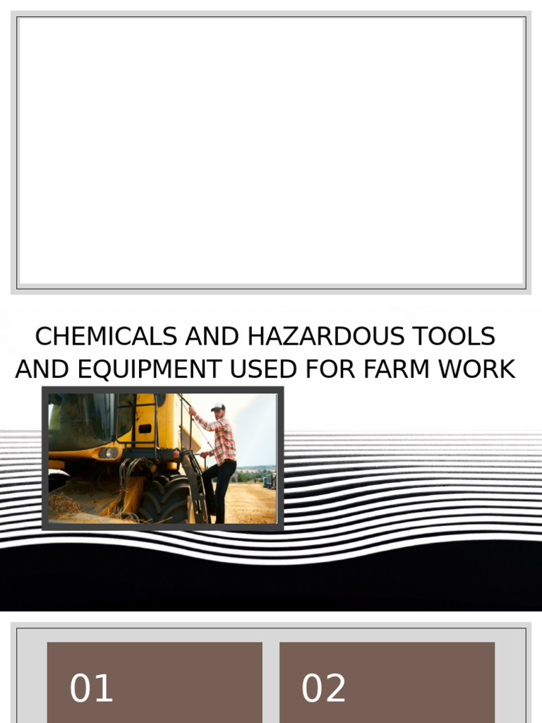 Farm Safety: Chemicals & PPE Guide | PDF | Personal Protective ...