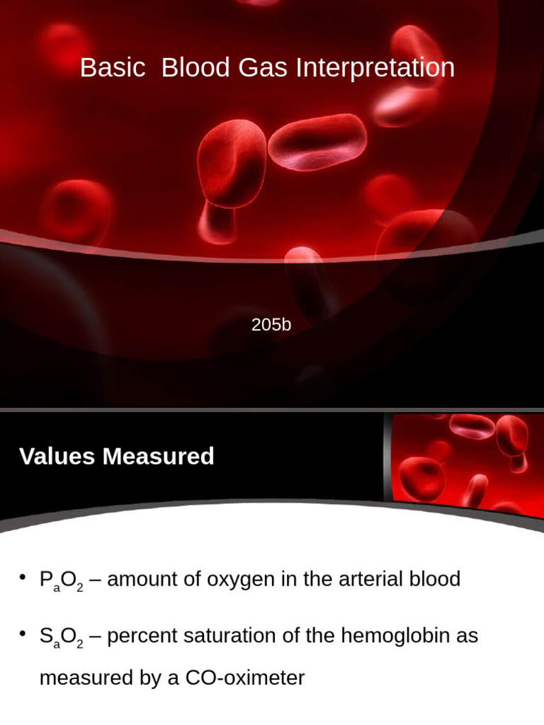 Blood Gas Analysis and Interpretation Guide | PDF | Blood | Physiology