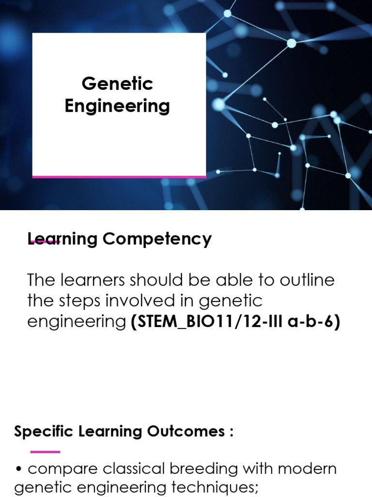 1 Genetic Engineering | PDF | Plant Breeding | Cloning