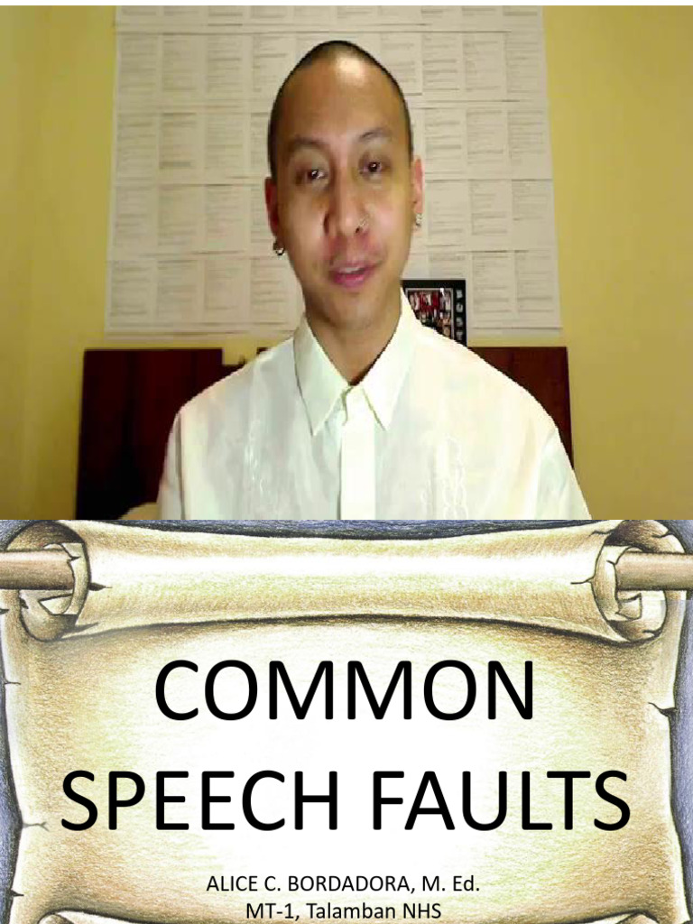 Common speech faults pdf y pdf human voice stuttering