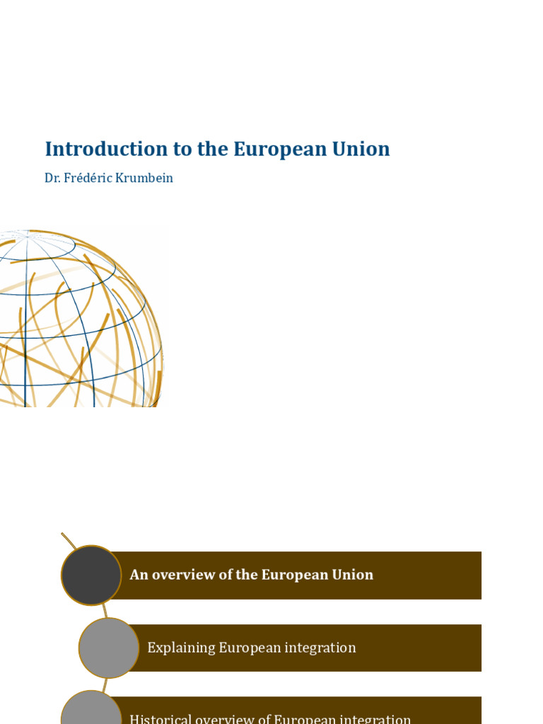 1 - Introduction To The EU | PDF | European Union | Enlargement Of The ...