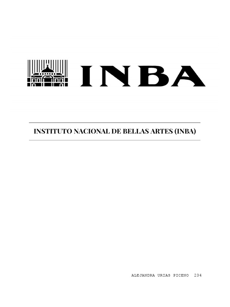 Misión, visión y trámites del INBA | PDF