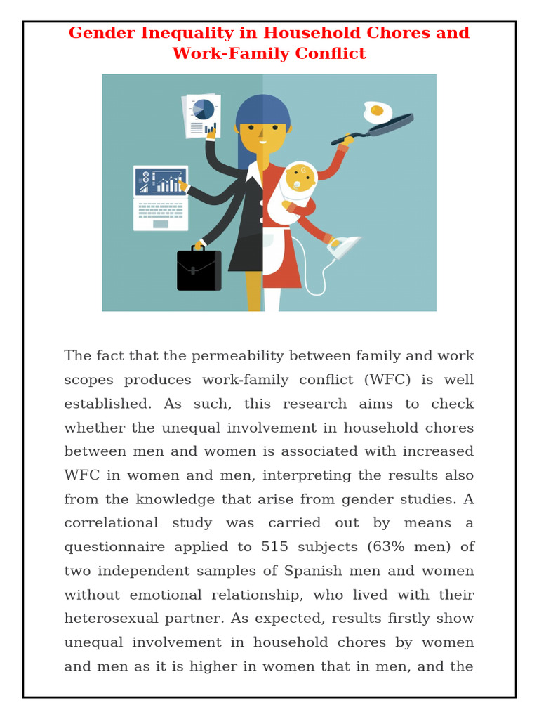 Gender Inequality in Household Chores and Work | PDF