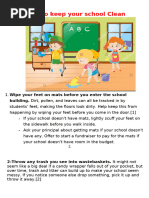 Ways to Keep Your School Clean | PDF
