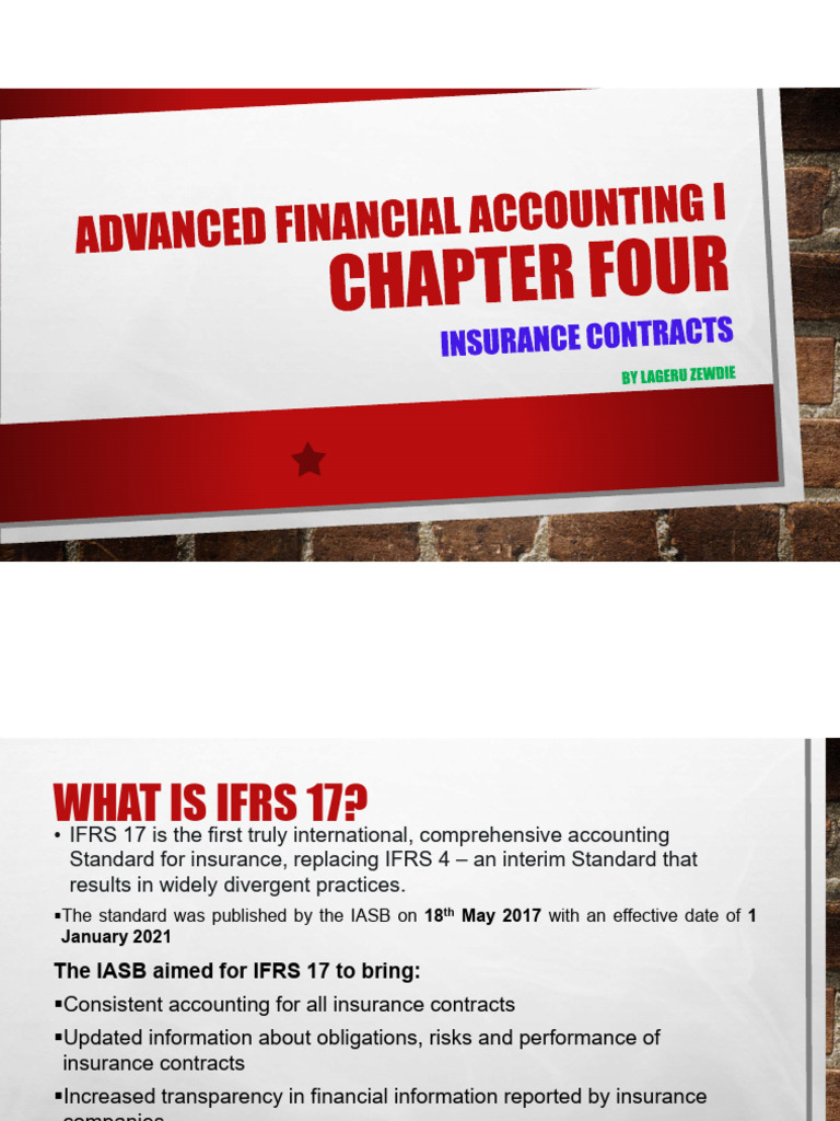 Understanding IFRS 17 for Insurance Contracts | PDF | Insurance ...