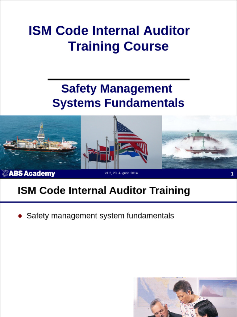 ISM Code Internal Auditor Training Guide | PDF | Business