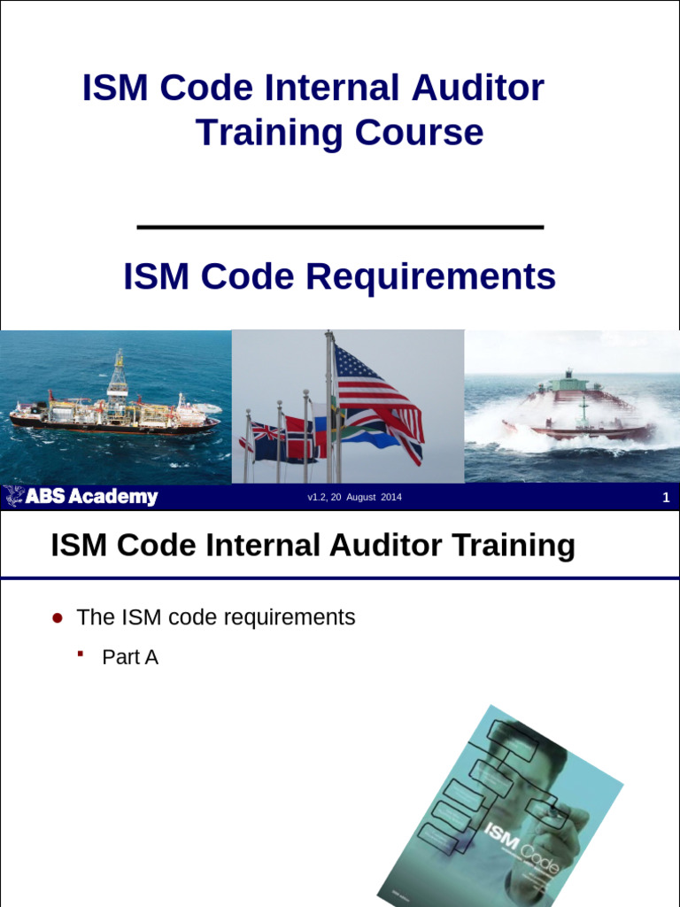 03 - ISM Code Internal Auditor - ISM Code Requirements | PDF | Audit ...
