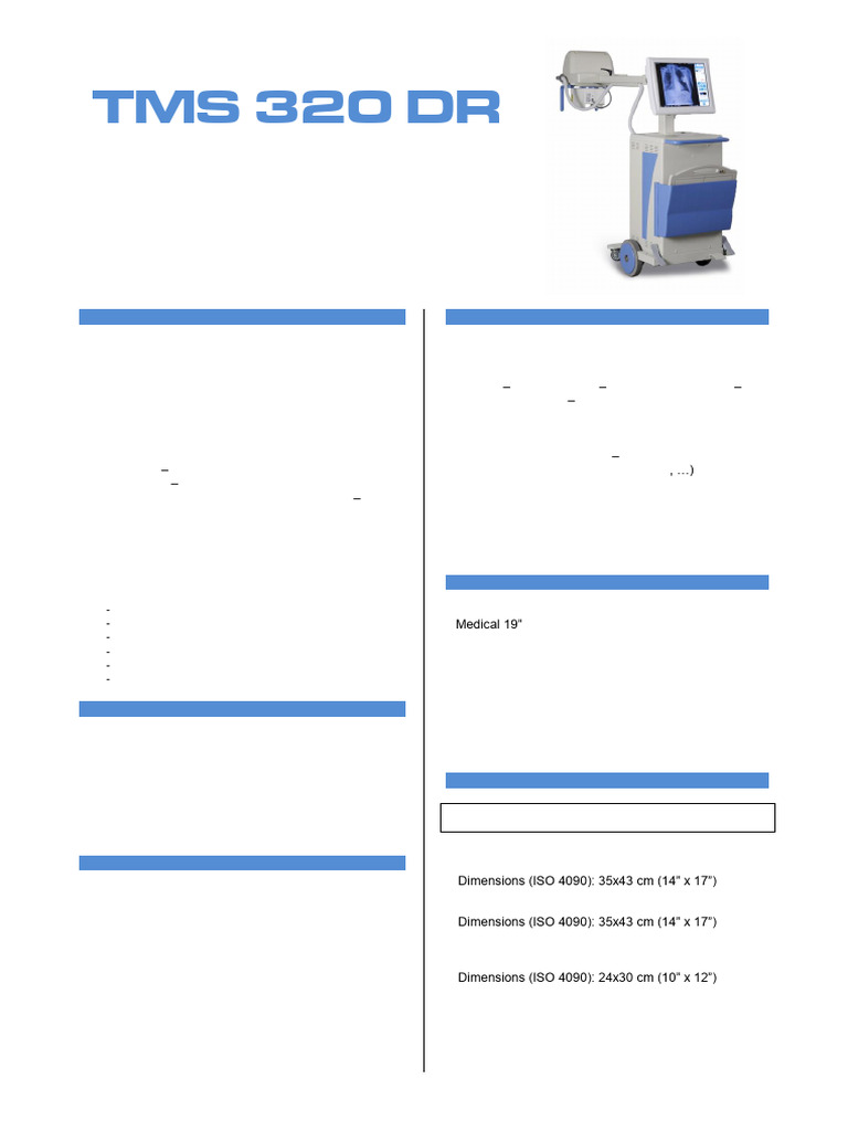 Digital Mobile X-Ray Unit Overview | PDF | X Ray | Computing