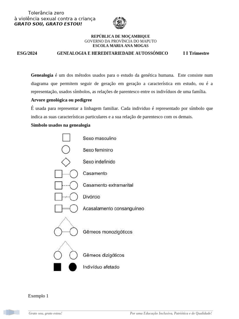 Hereditariedade Autossômica e Exemplos | PDF | Alelo | Dominância ...