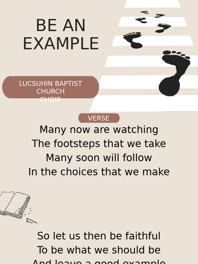 Be an Example: Lucsuhin Baptist Choir | PDF