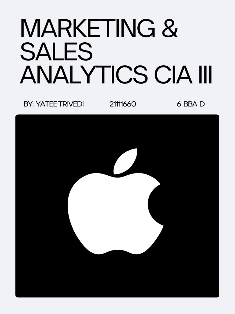 Marketing and Sales Analytics Report | PDF
