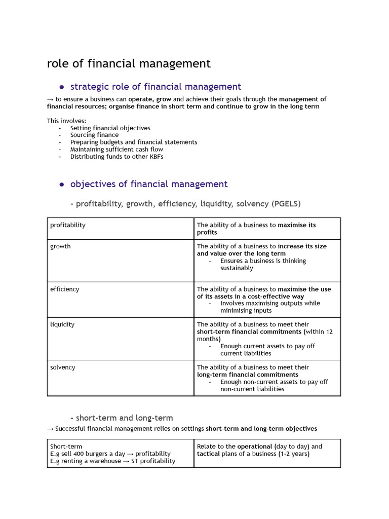 Key Objectives of Financial Management | PDF | Equity (Finance) | Debt
