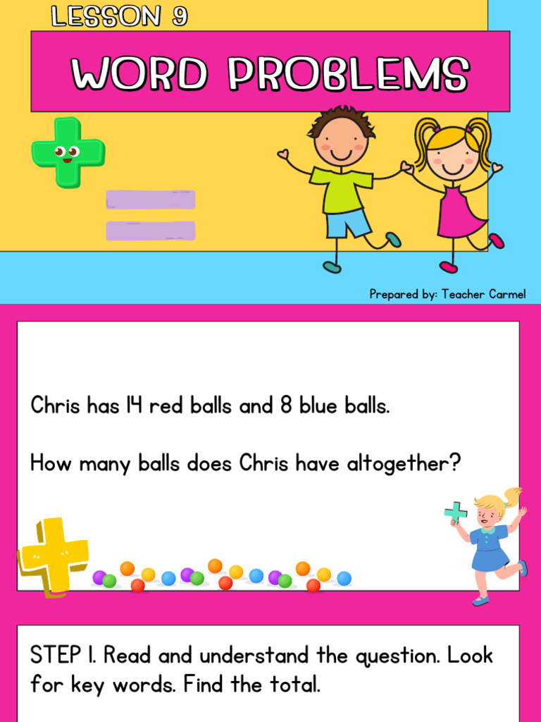 Solving Basic Addition Word Problems | PDF