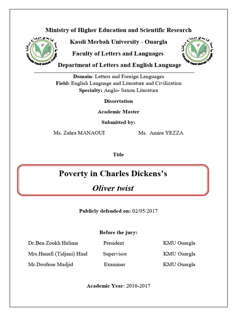 Poverty in Dickens's Oliver Twist Analysis | PDF | Marxism | Karl Marx