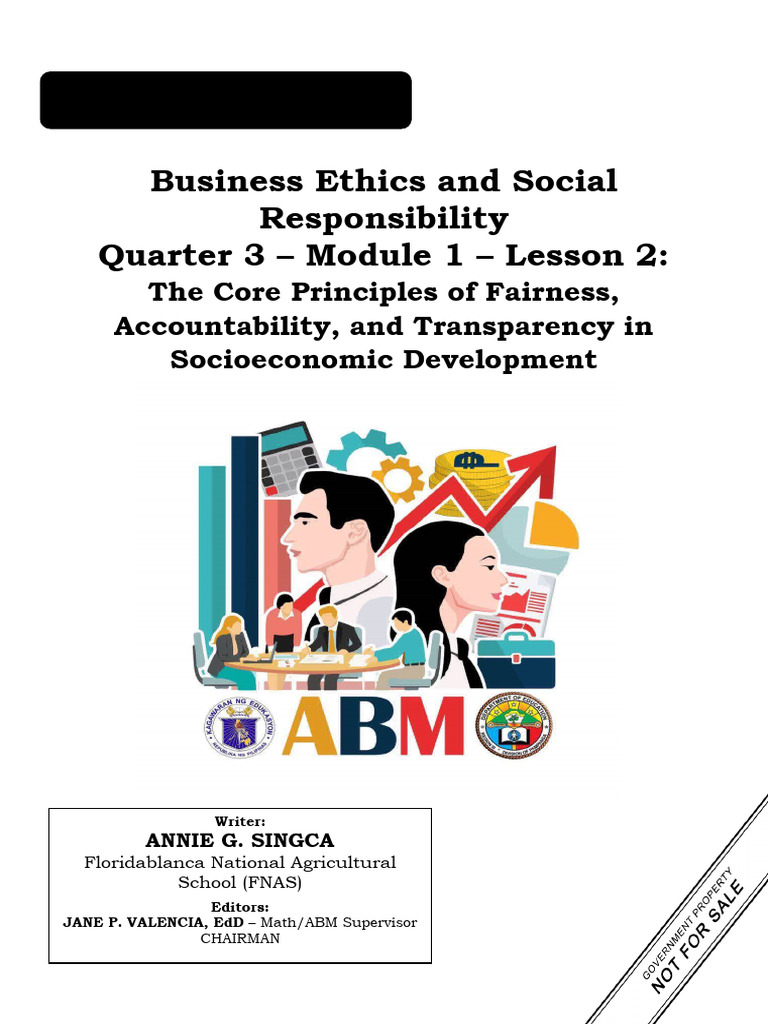 ABM BUSINESS ETHICS AND SOCIAL RESPONSIBILITY MODULE 1 Lesson 2 | PDF ...