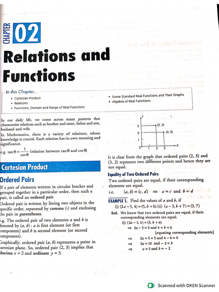 Done - Relations and Functions 11 | PDF
