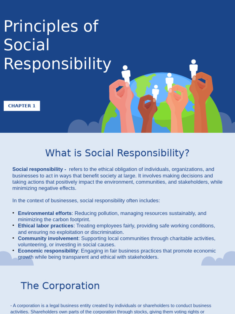 Group 1 Social Responsibility and Good Governance Report | PDF ...