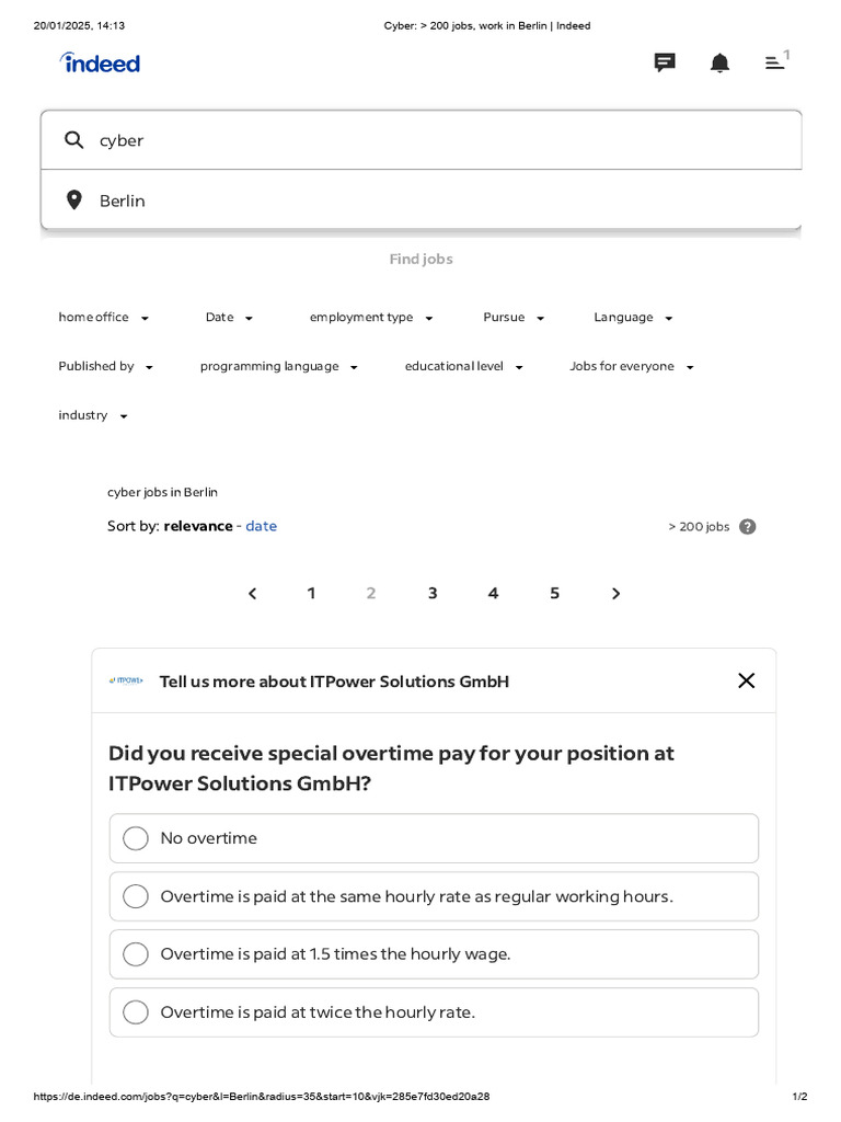 Cyber 200 Jobs Work In Berlin Indeed PDF