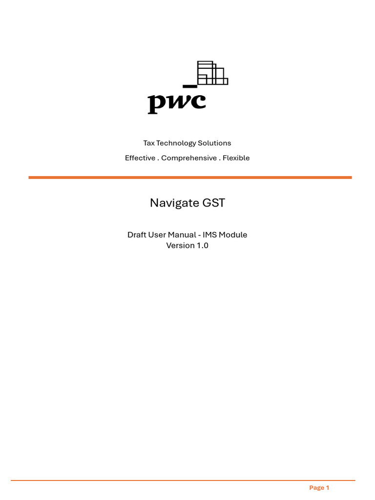 IMS Module User Manual for GST Compliance | PDF | System Software ...