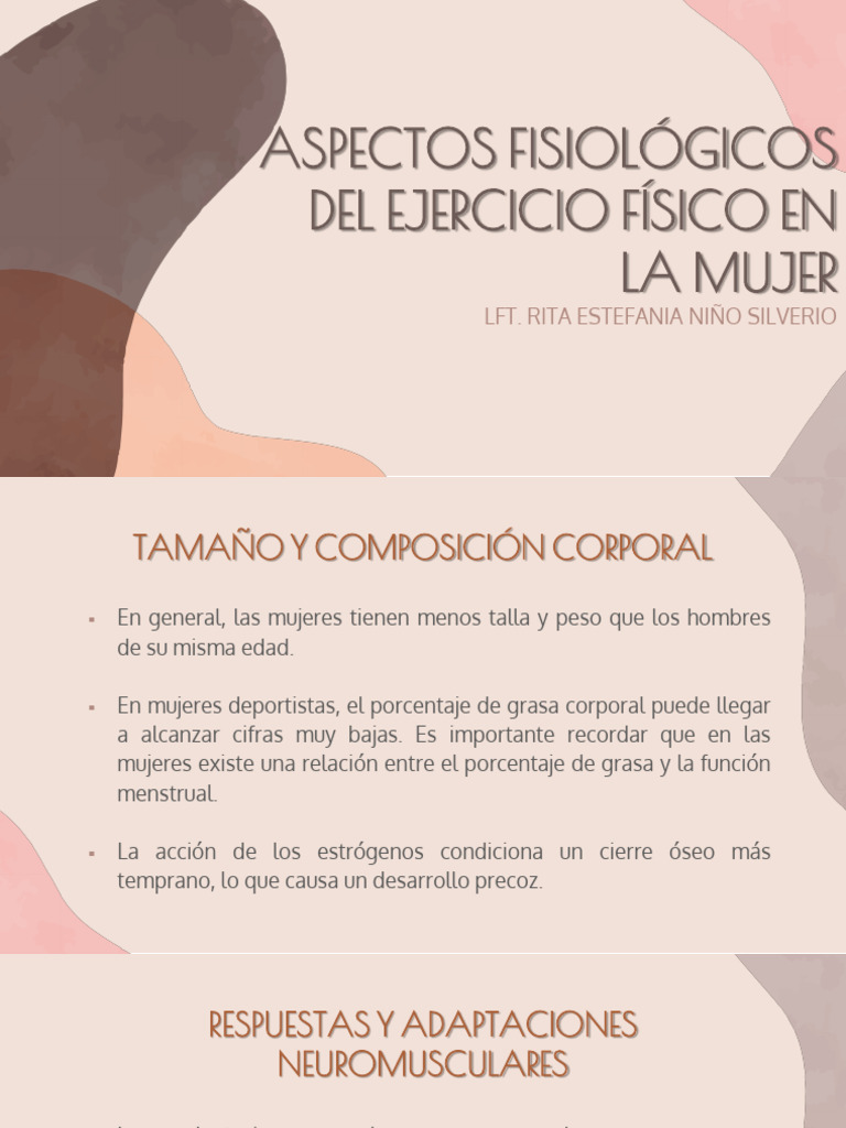 Fisiología del Ejercicio en Mujeres | PDF
