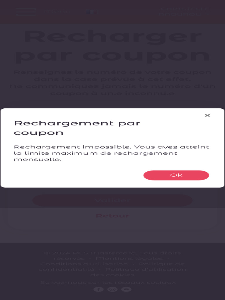Rechargement de carte PCS par coupon | PDF