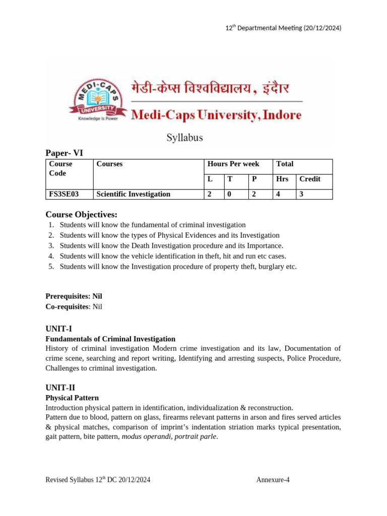 Criminal Investigation Course Overview | PDF | Crime Scene | Crimes