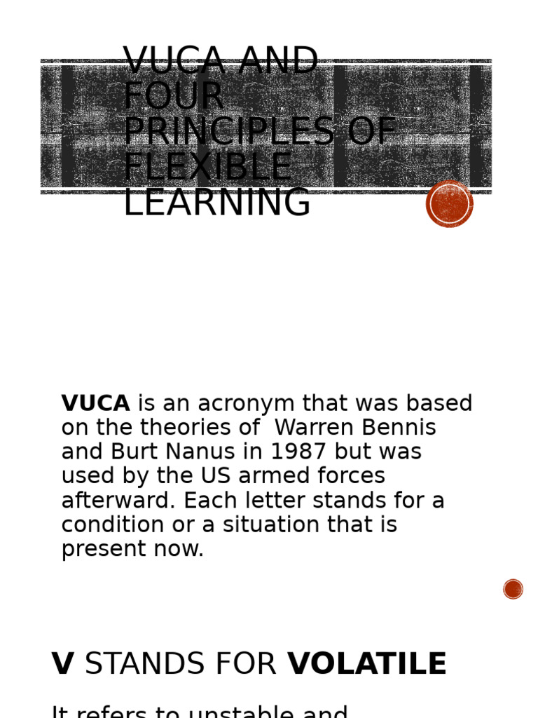 Lesson 1 vuca and four principles of flexible learning pdf