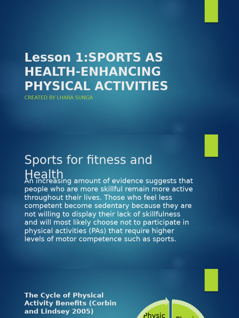 Enhancing Health Through Sports Participation | PDF | Glycolysis