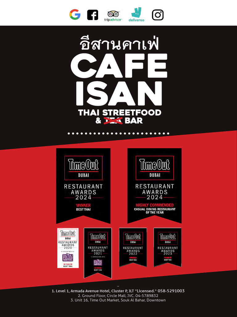 Authentic Isan Thai Cuisine Menu | PDF | Thai Cuisine | Cooking