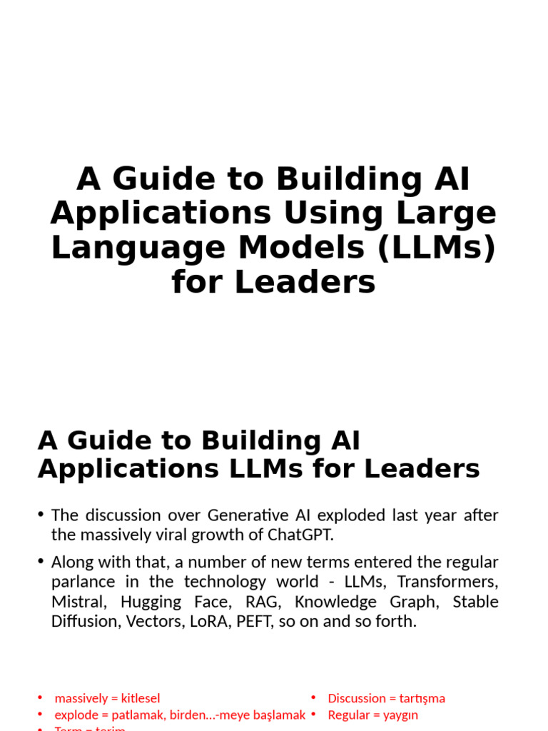 Building AI with Large Language Models | PDF | Learning | Computational ...