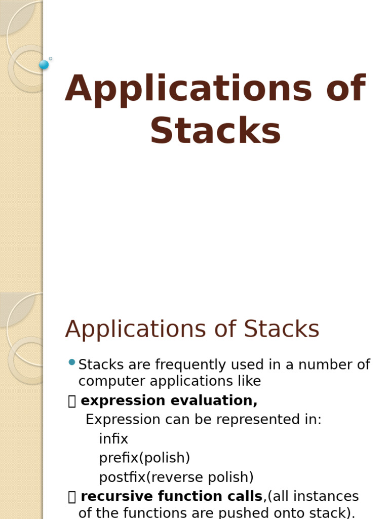 Stack Applications v2 05022017 | PDF | Software Engineering | Computing