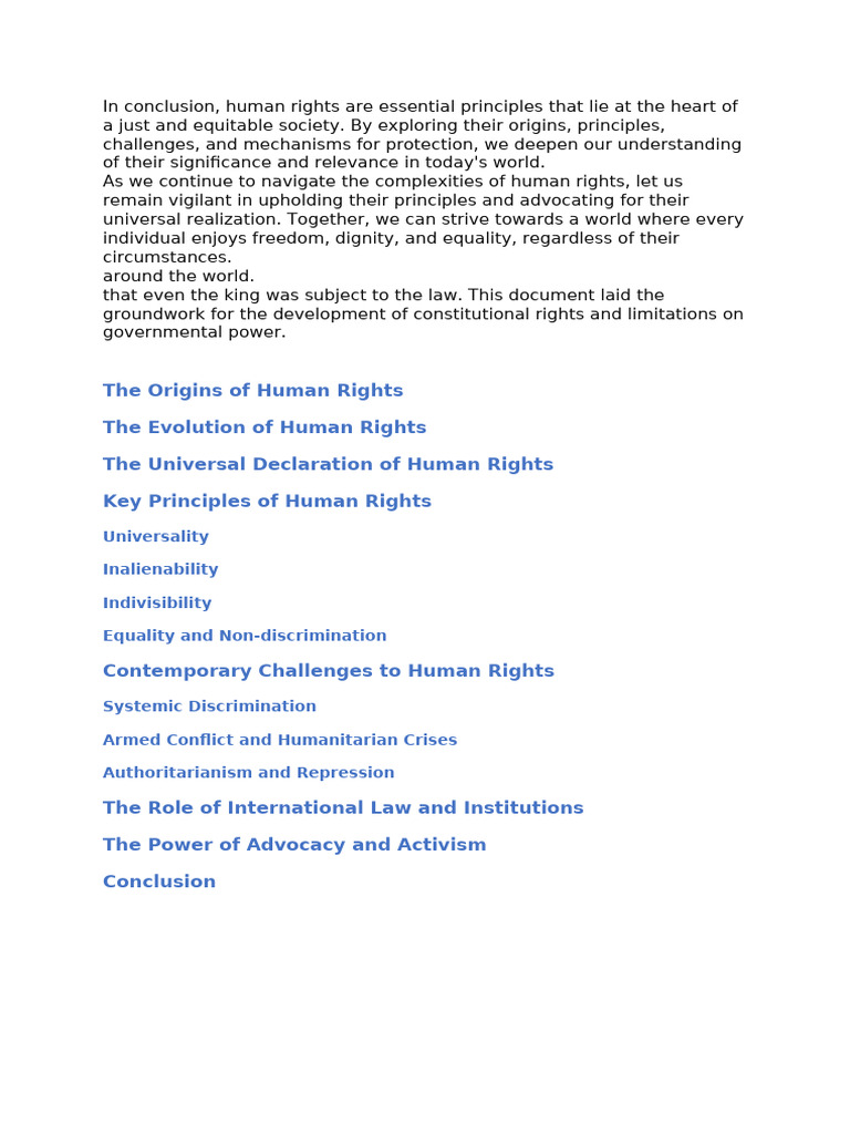 Understanding Human Rights Evolution | PDF | Human Rights | Dignity