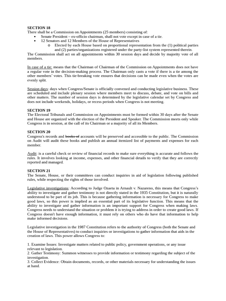 Commission on Appointments Overview | PDF | United States Congress ...