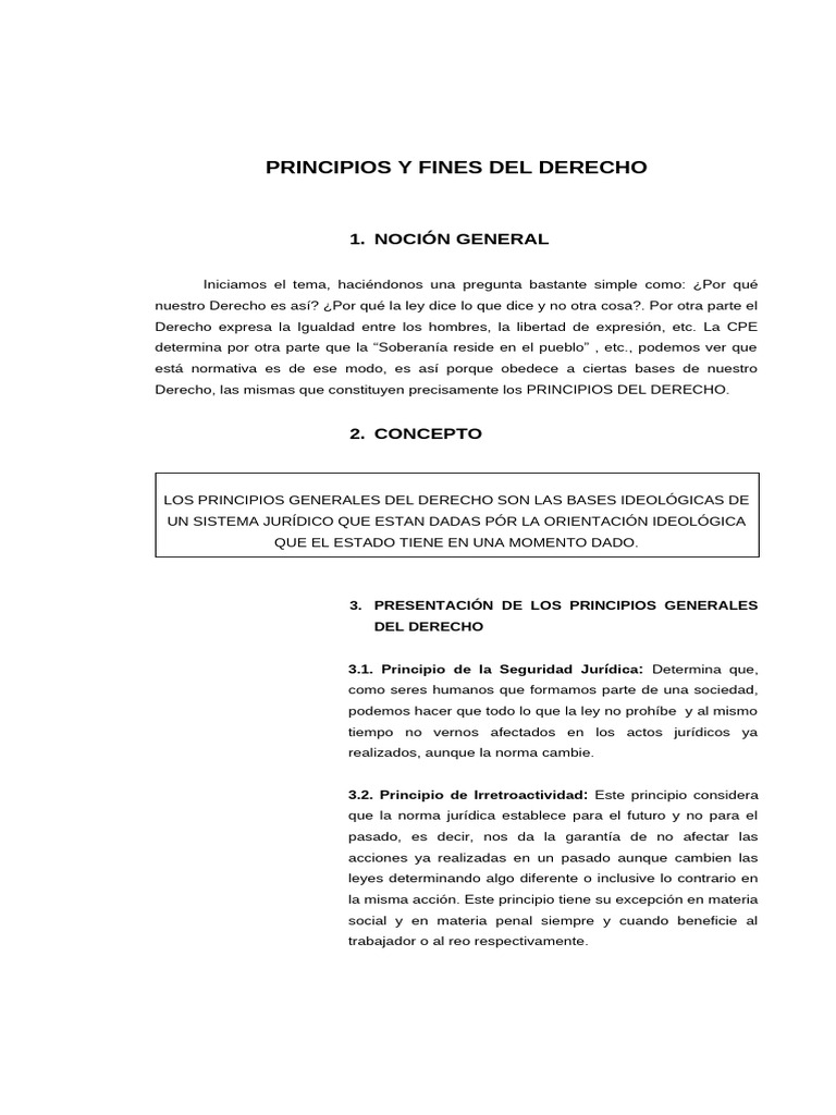 Principios y Fines Del Derecho | PDF | Justicia | Crimen y violencia