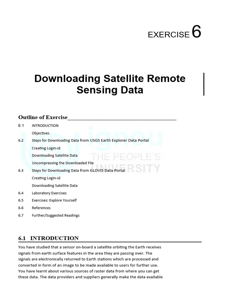 Download Satellite Data from USGS Portals | PDF | Zip (File Format ...