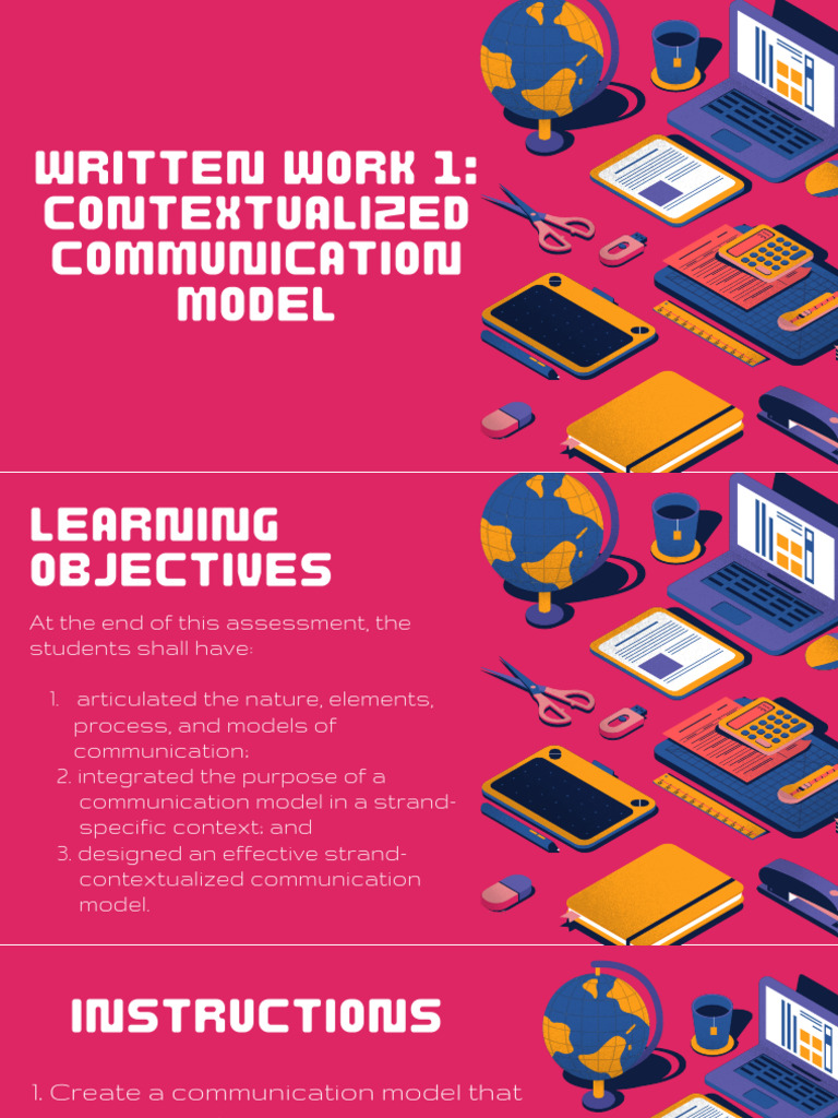 Written Work 1 Contextualized Communication Model | PDF
