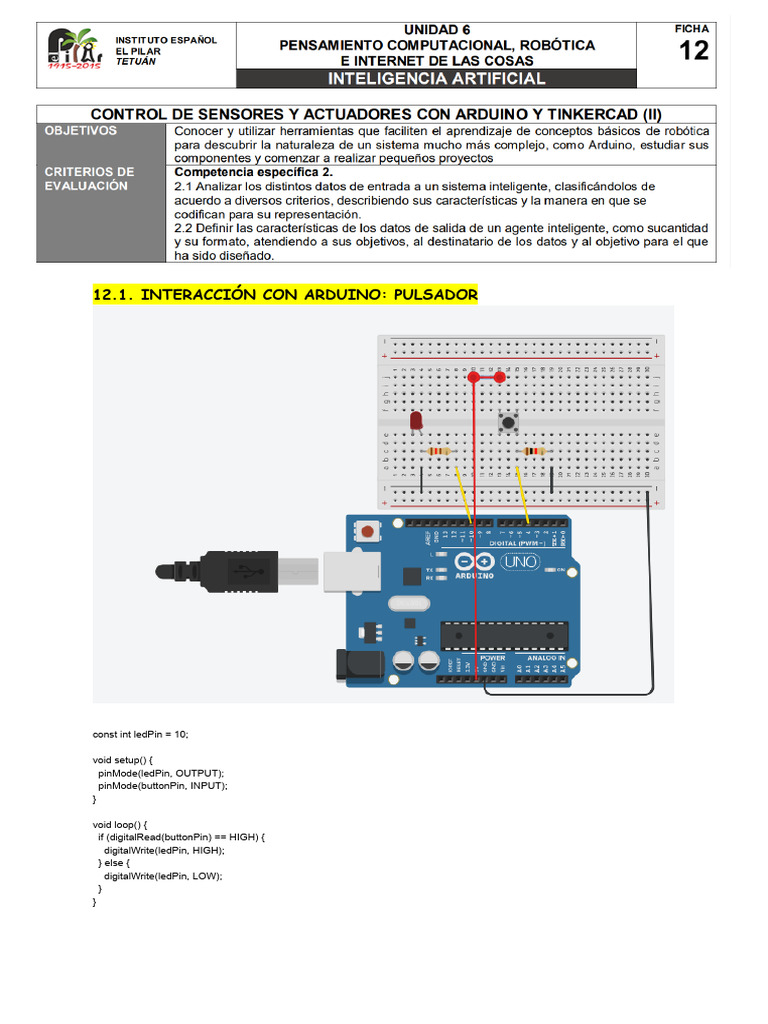 Actividad12 Arduino NajlaeChaghouaoui | PDF